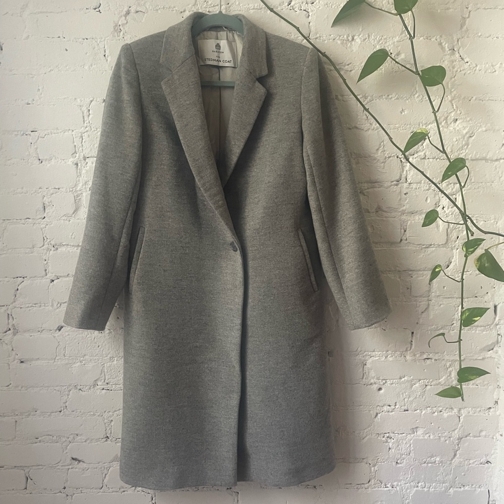 Babaton Gray “Stedman” Virgin Wool Coat - like new!